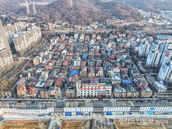 과천시 별양동 단독주택지역.