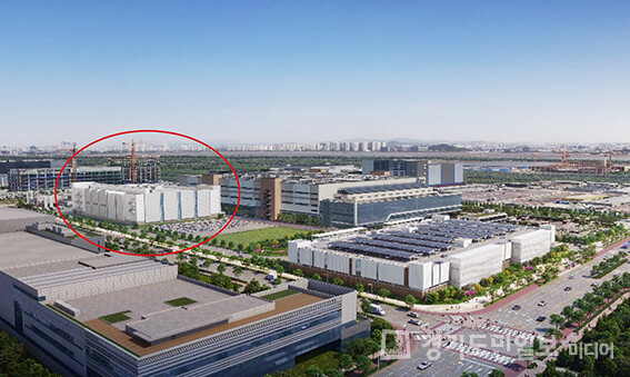 앰코테크놀로지코리아 송도공장 조감도.